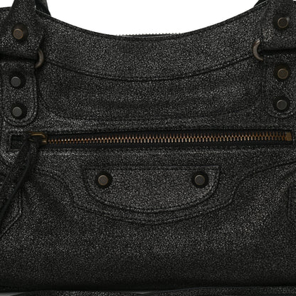 Balenciaga Craquele Calfskin Classic Hardware First Black 8 of 10