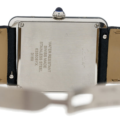 Cartier Stainless Steel Calfskin 27mm Tank Solo Quartz Watch 4 of 5