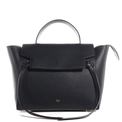 Celine Drummed Calfskin Small Belt Bag Black 1 of 8