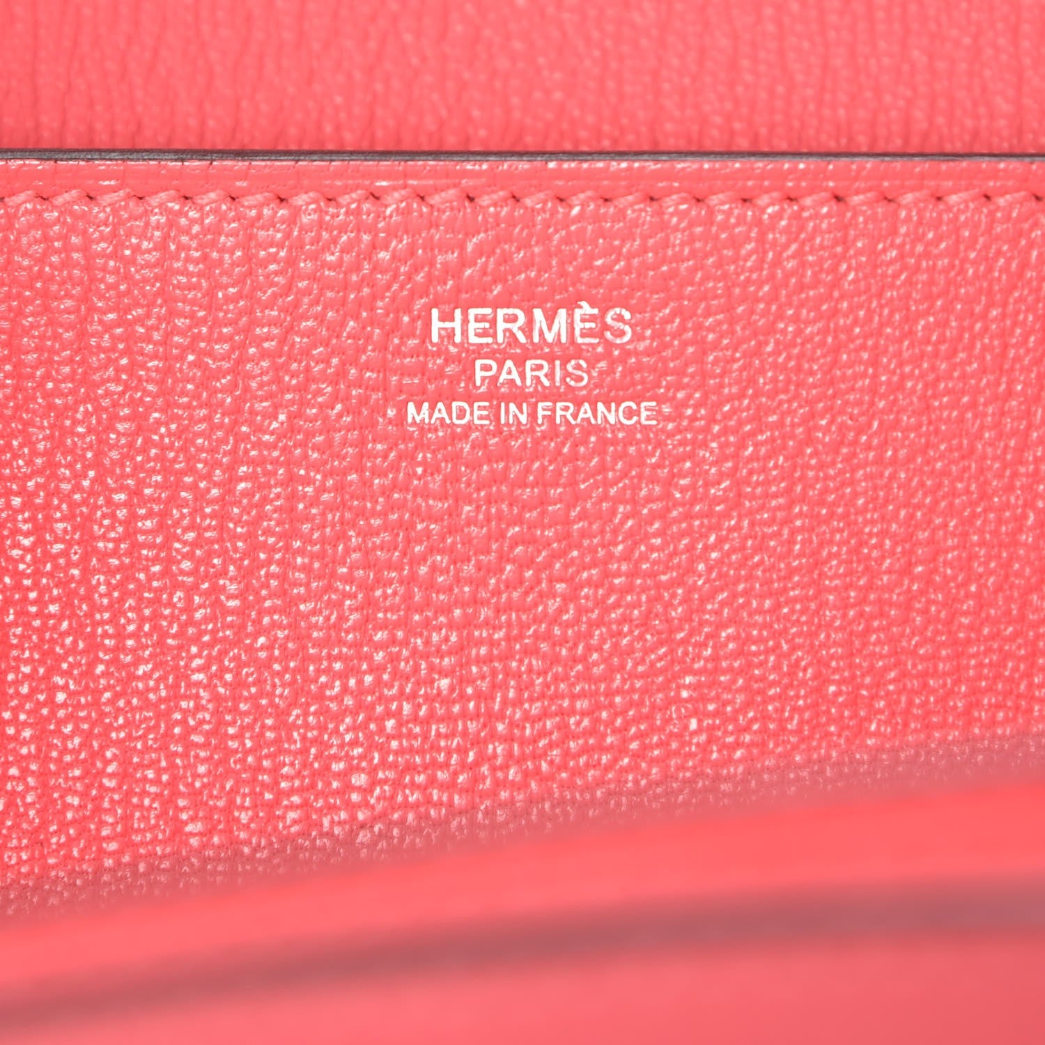 Hermes Chevre Mysore Medium Opli Clutch Rose Lipstick 6 of 8