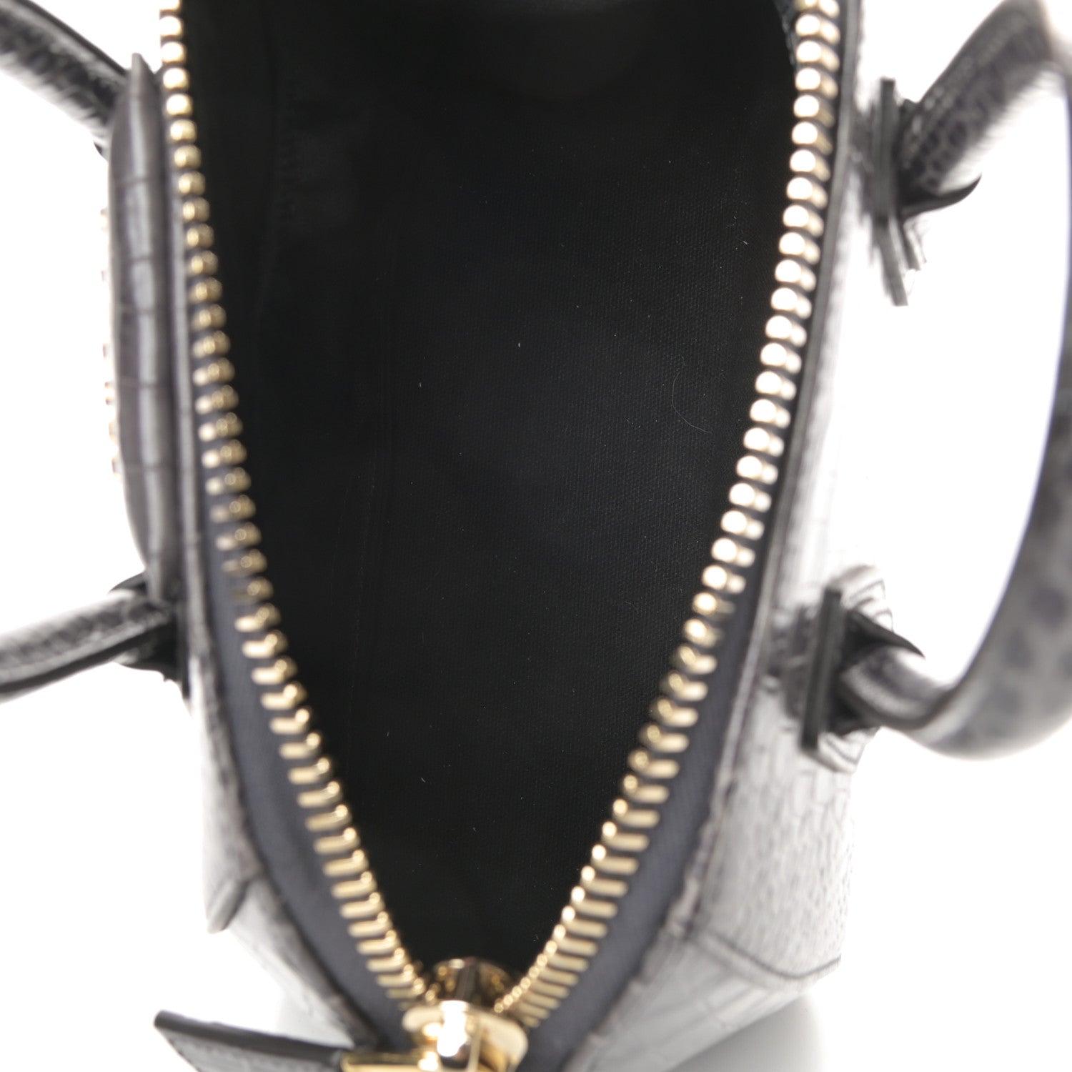 Givenchy Calfskin Crocodile Embossed Mini Antigona Storm Grey 5 of 11