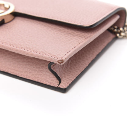 Gucci Dollar Calfskin Interlocking G Chain Wallet Soft Pink 9 of 9