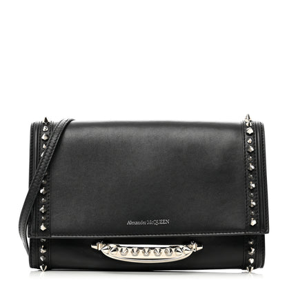 Alexander McQueen Calfskin Studded The Story Shoulder Bag Black 1 of 10