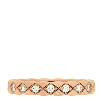 Chanel 18K Beige Gold Diamond Mini Coco Crush Ring 52 6 3 of 5