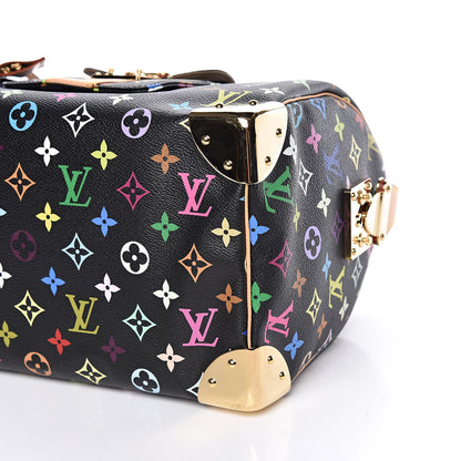 Louis Vuitton Monogram Multicolor Speedy 30 Black 6 of 10