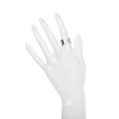 Cartier 18K White Gold 10mm Logo De Ring 51 5.75 2 of 6