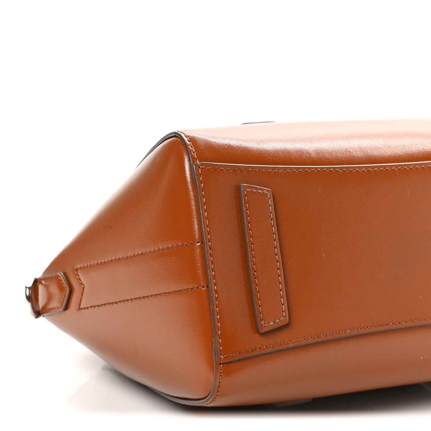 Box Calfskin Mini Lock Antigona Shoulder Bag Beige Chestnut