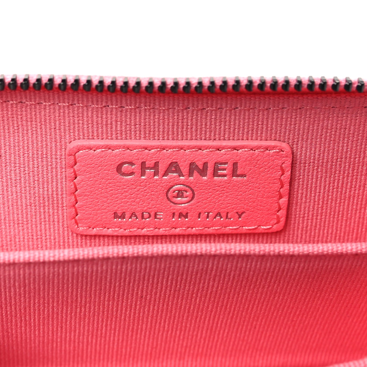 Chanel Lambskin Quilted Zip Around Coin Purse Pink 6 of 8