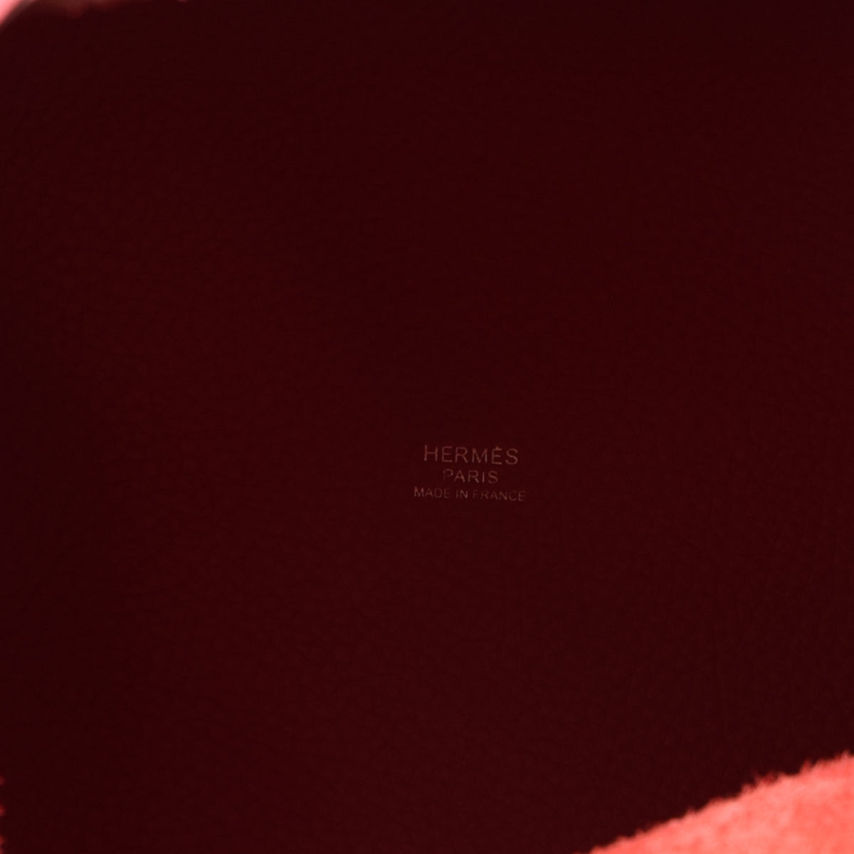 Taurillon Clemence Picotin Lock 22 MM Rouge Casaque