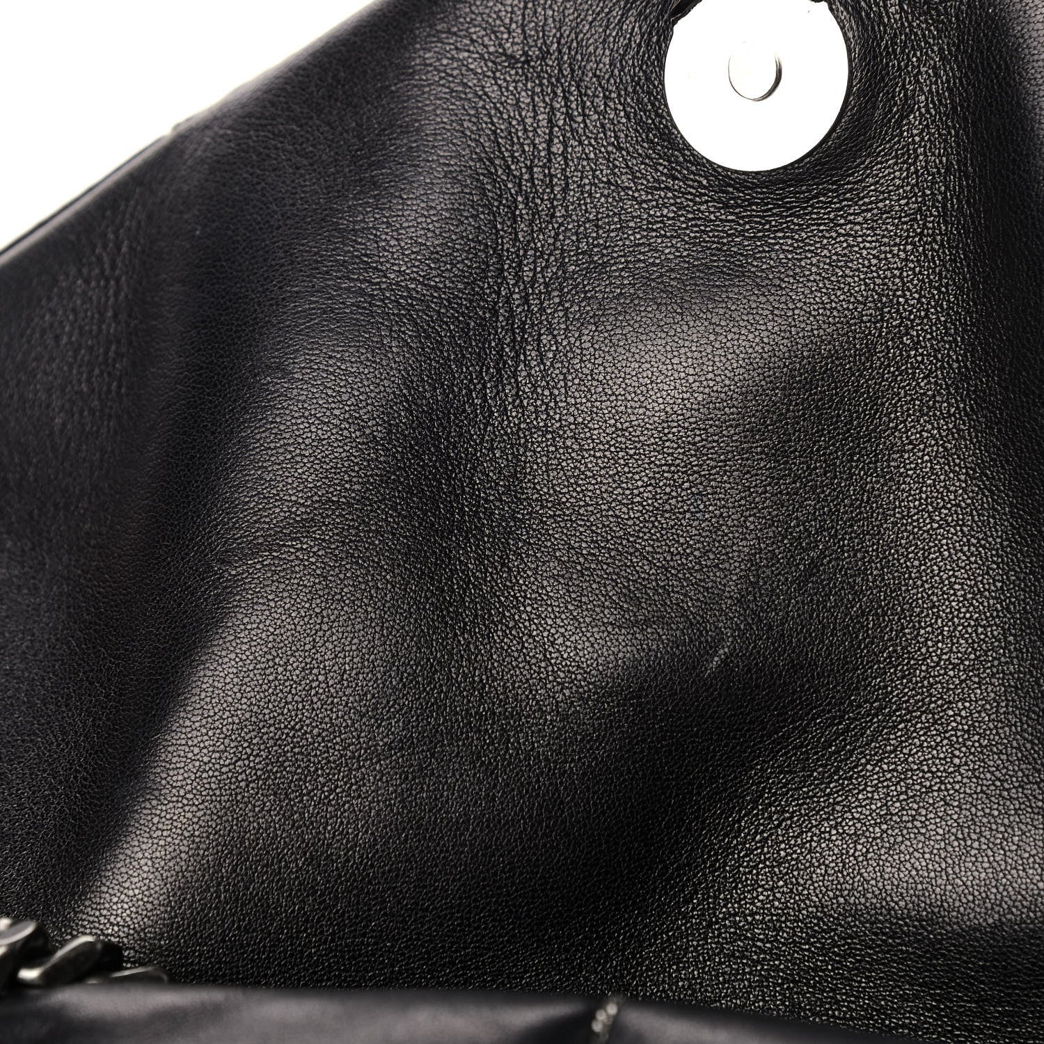Saint Laurent Lambskin Quilted Small Loulou Puffer Monogram Chain Satchel Black 10 of 10