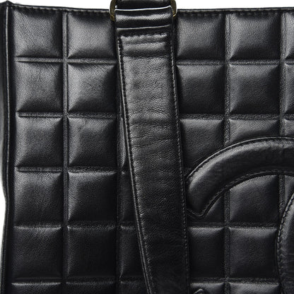 Chanel Lambskin Quilted Chocolate Bar Tote Black 6 of 12
