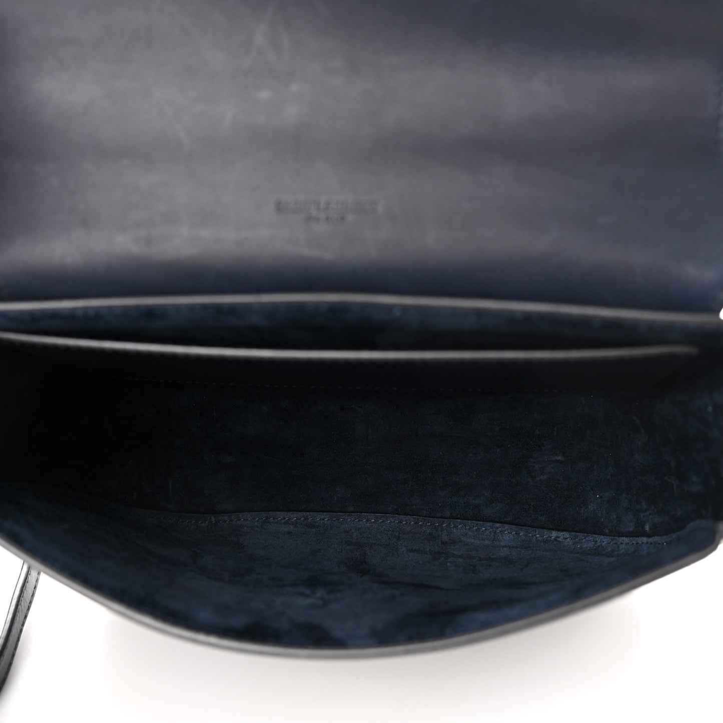 Smooth Calfskin Monogram Medium Kaia Satchel Deep Marine