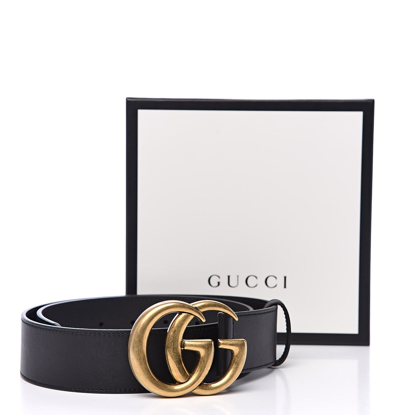 Calfskin Double G 40mm Belt 75 30 Black