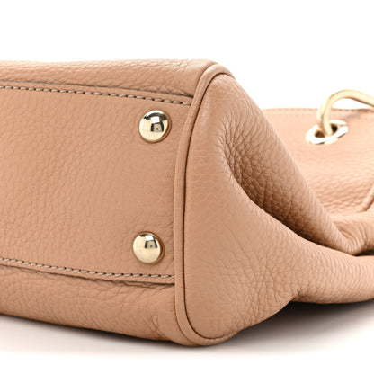 Gucci Calfskin Small Bamboo Shopper Tote Camelia 9 of 18