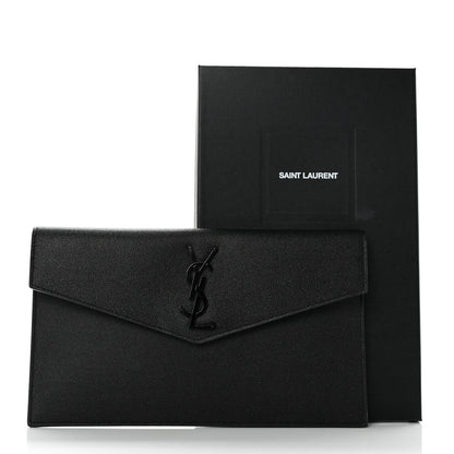 Saint Laurent Grain De Poudre Uptown Pouch Black 8 of 8