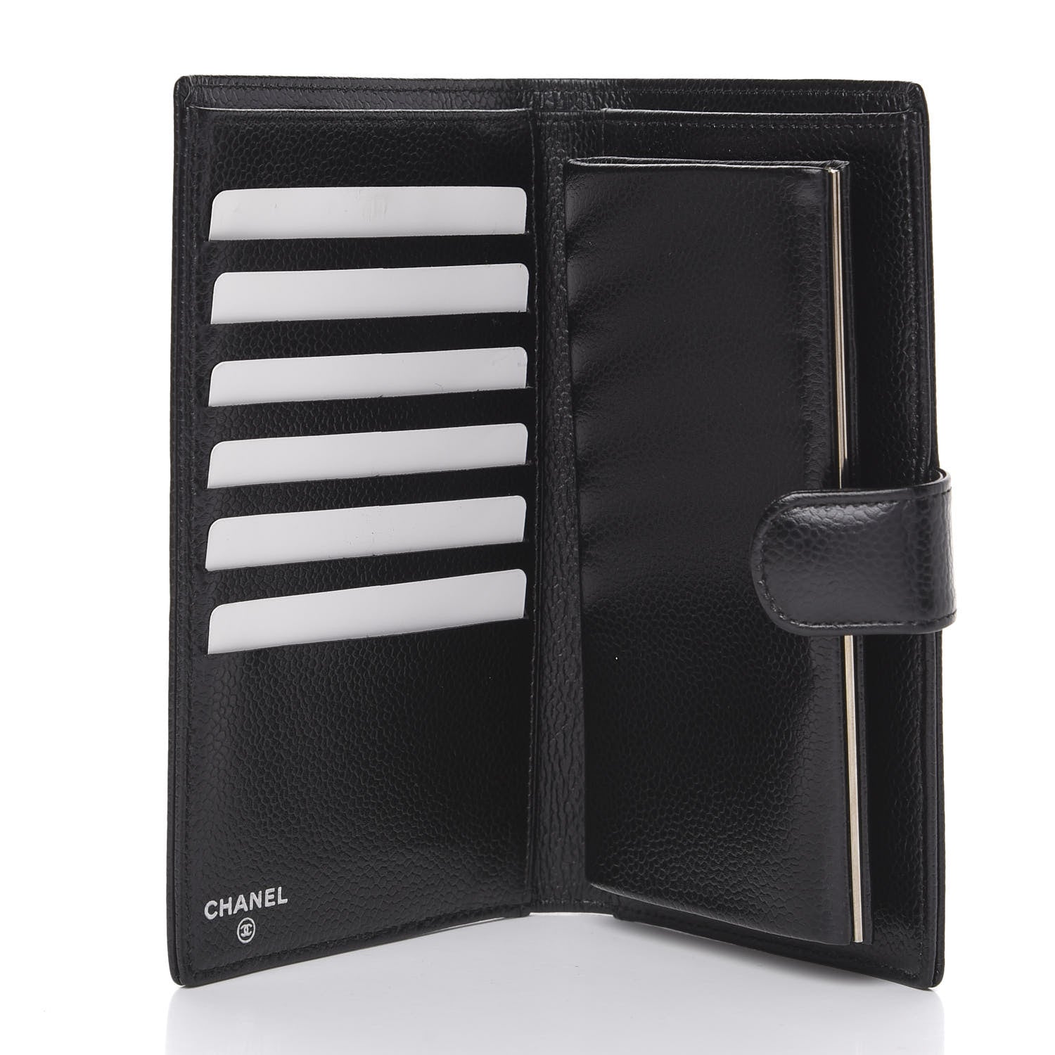 Chanel Caviar Timeless CC French Wallet Black 6 of 15