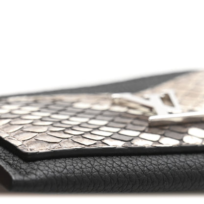 Louis Vuitton Snakeskin Lockme Card Holder Black 10 of 10