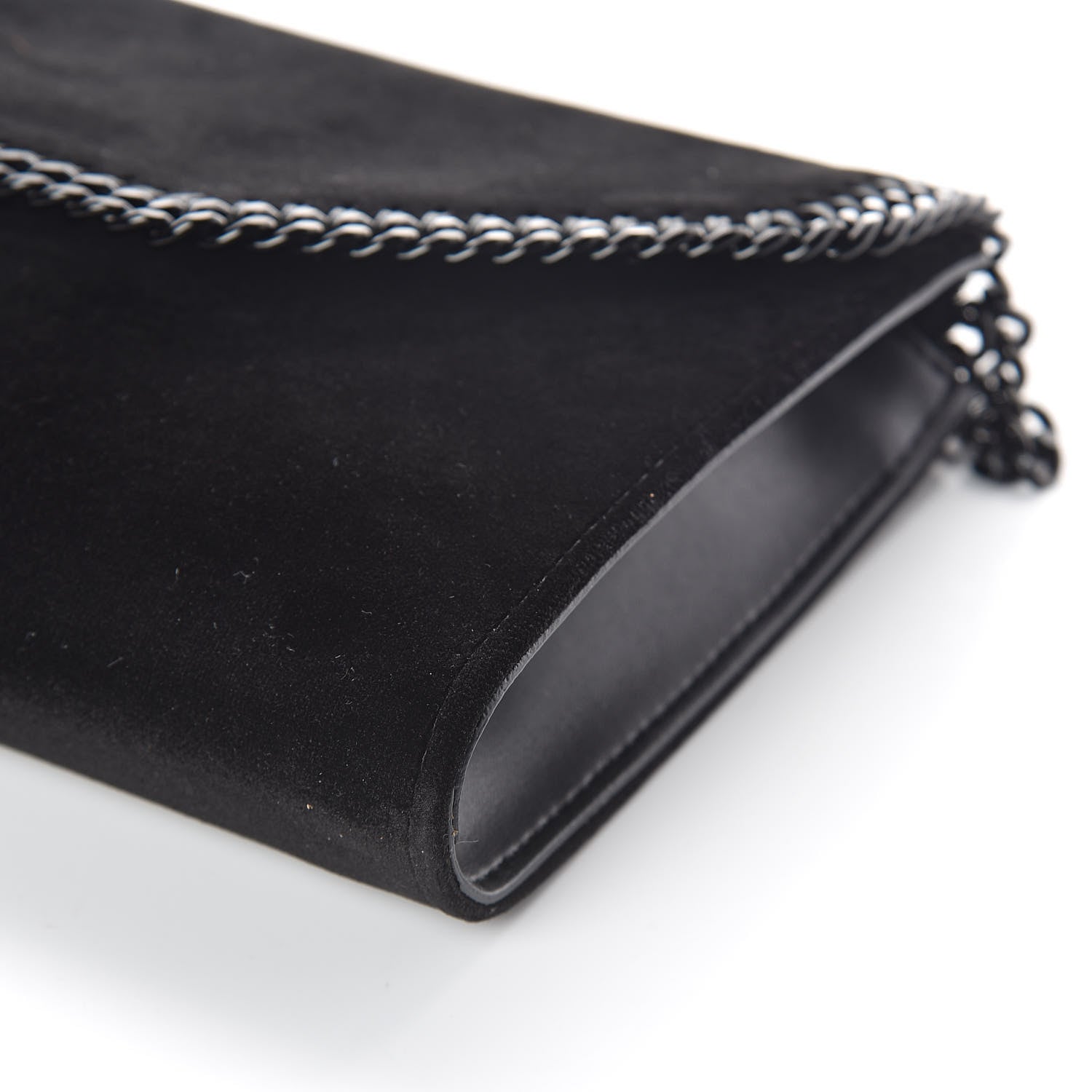 Stella McCartney Velvet Effect Falabella Shoulder Bag Black 9 of 9