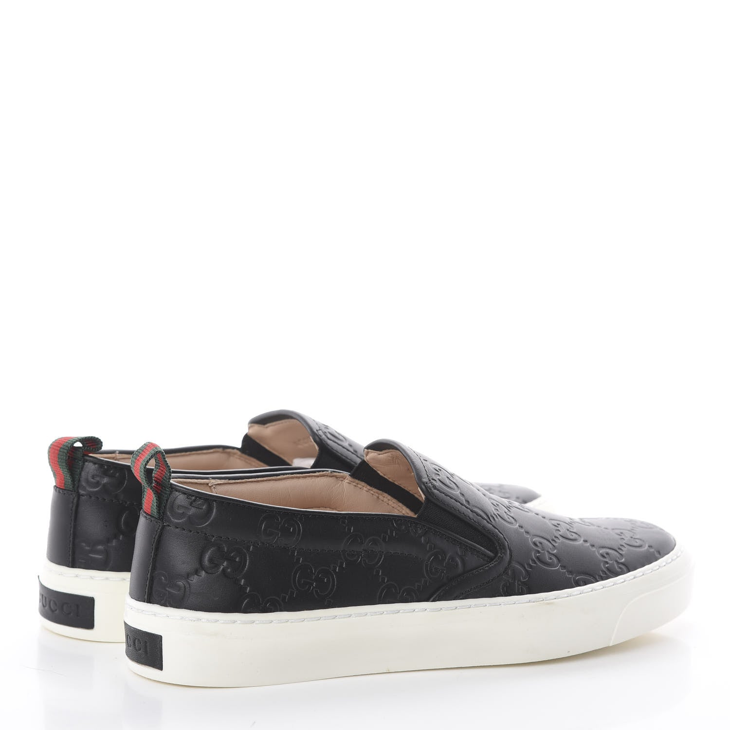Gucci Guccissima Dublin Slip On Sneakers 35 Black 4 of 7