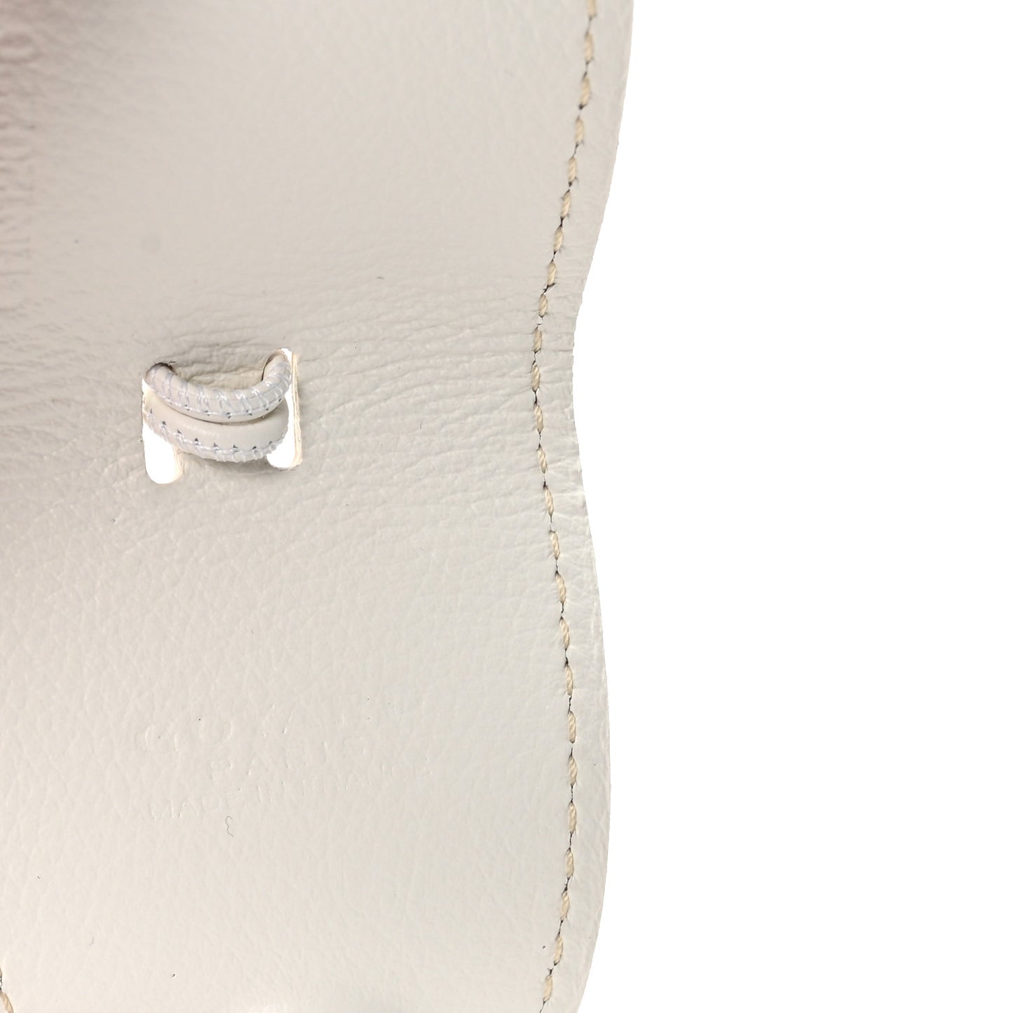 Calfskin Bag Clip White