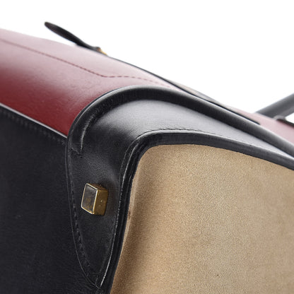Celine Smooth Calfskin Suede Mini Tri-Color Luggage Rust 10 of 17