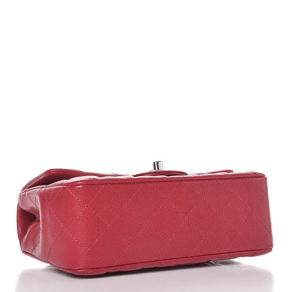 Chanel Caviar Quilted Mini Rectangular Flap Red 4 of 8