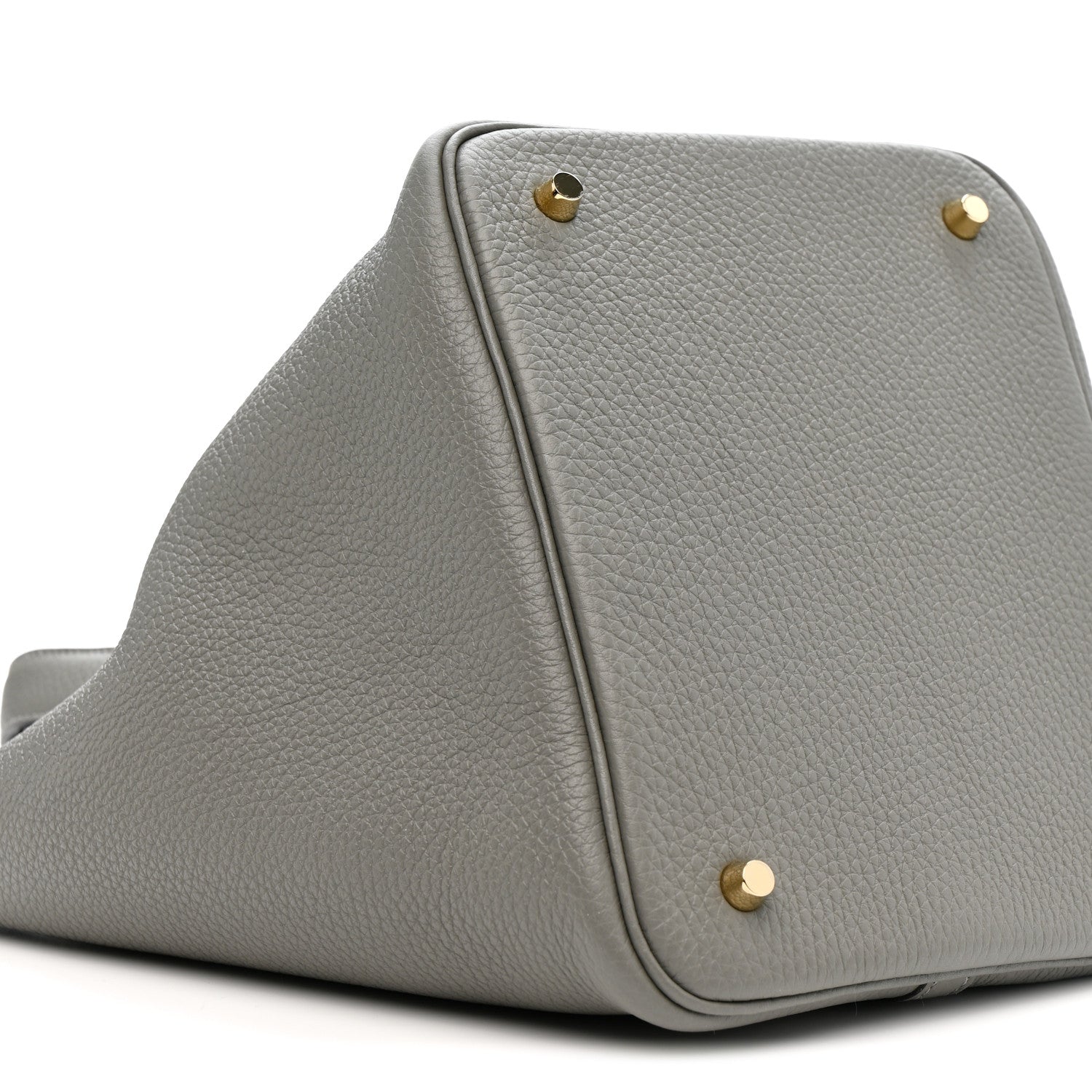 Hermes Taurillon Clemence Picotin Lock 22 MM Gris Meyer 1796094