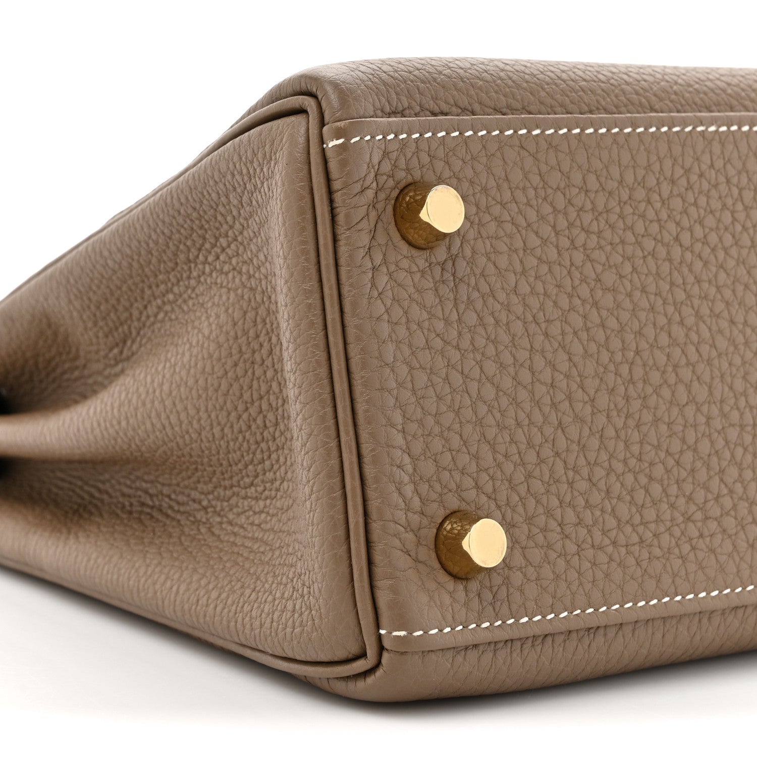 Hermes Togo Kelly Retourne 25 Etoupe 10 of 14