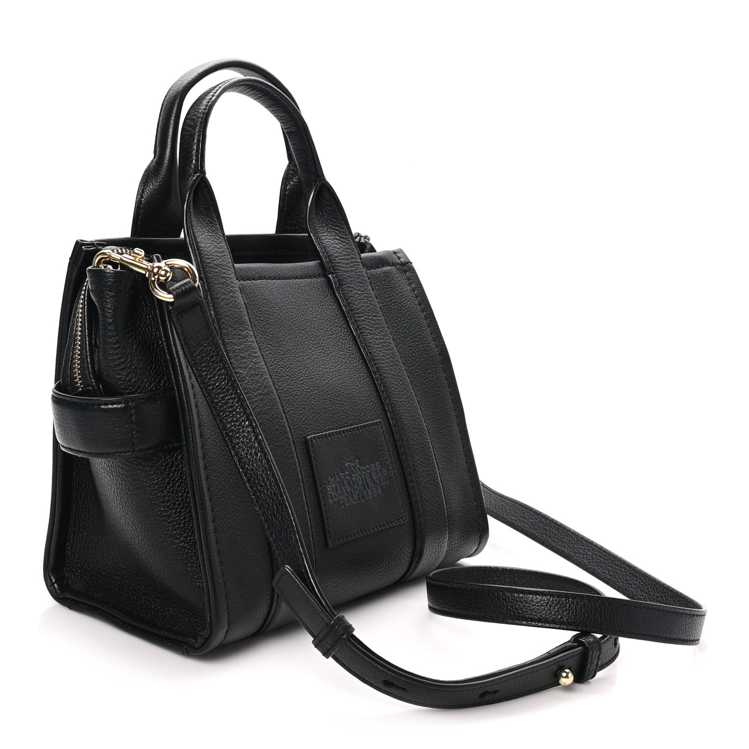 Marc Jacobs Grained Calfskin Small The Tote Bag Black 3 of 9