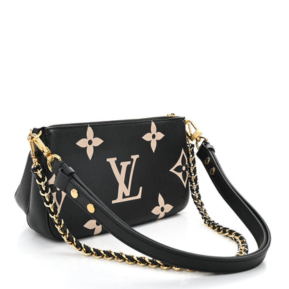 Louis Vuitton Empreinte Monogram Giant Multi Pochette Accessories Black Beige 3 of 11