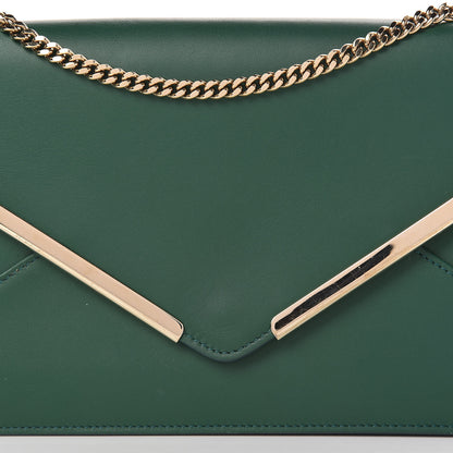 Chloe Calfskin Chain Wallet Green 14 of 14