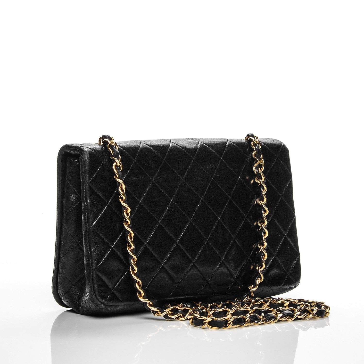 Chanel Lambskin Quilted Small Single Flap Black 3 of 9