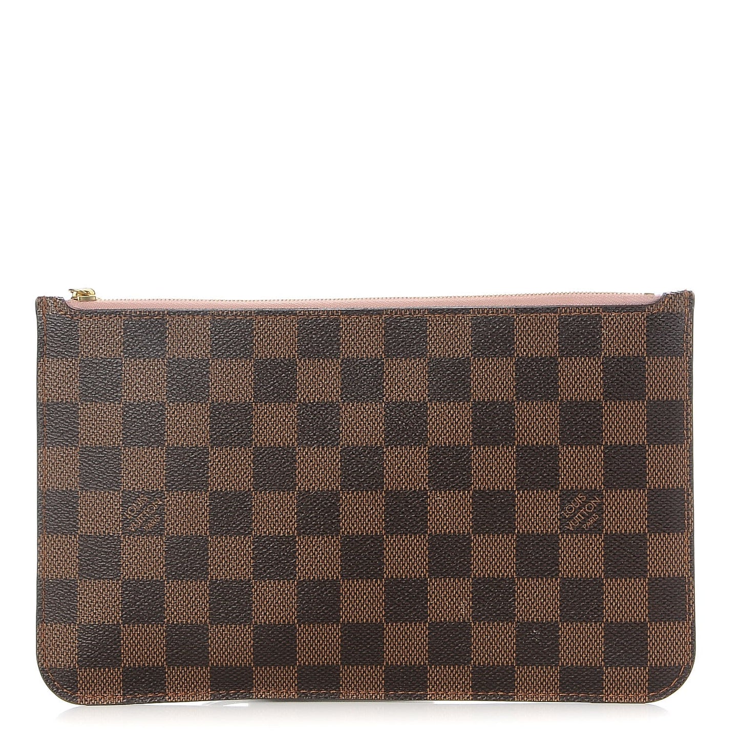 Damier Ebene Neverfull MM GM Pochette Rose Ballerine