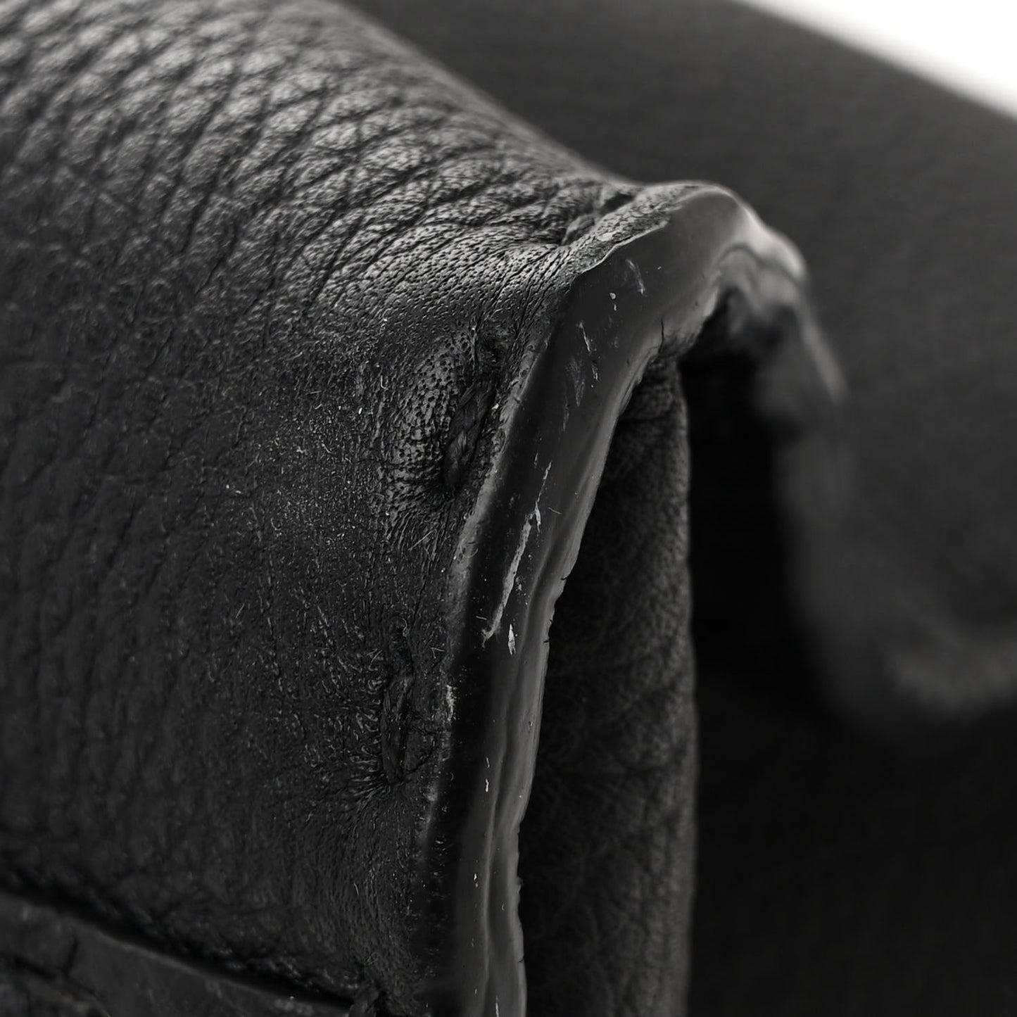 Cuoio Romano Selleria Bi-Color Large Peekaboo Iconic Satchel Black Mou