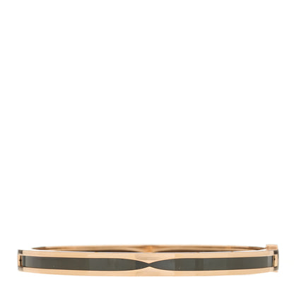 Bulgari 18K Rose Gold Black Ceramic B.Zero1 Bangle Bracelet M 1 of 4