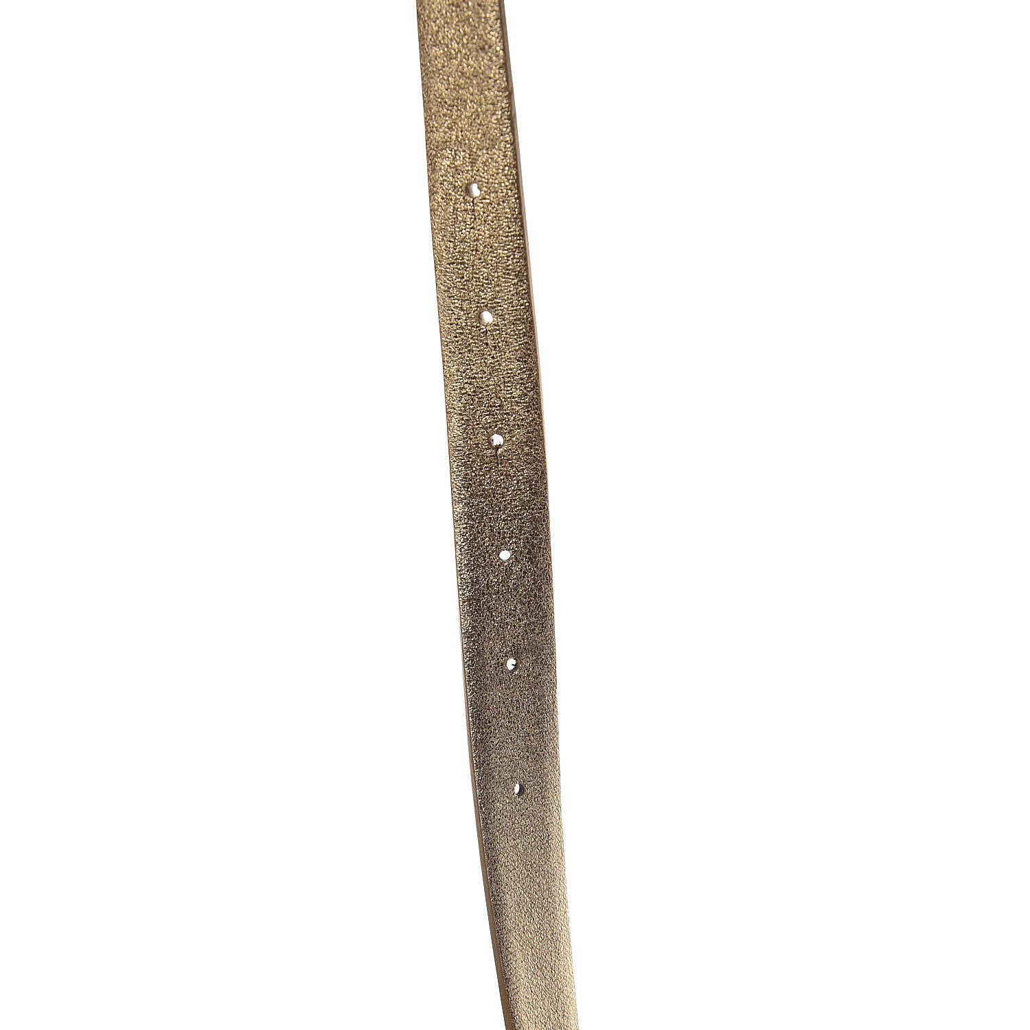 Chanel Metallic Lambskin Crystal Baguette Logo Belt 85 34 Gold 4 of 5