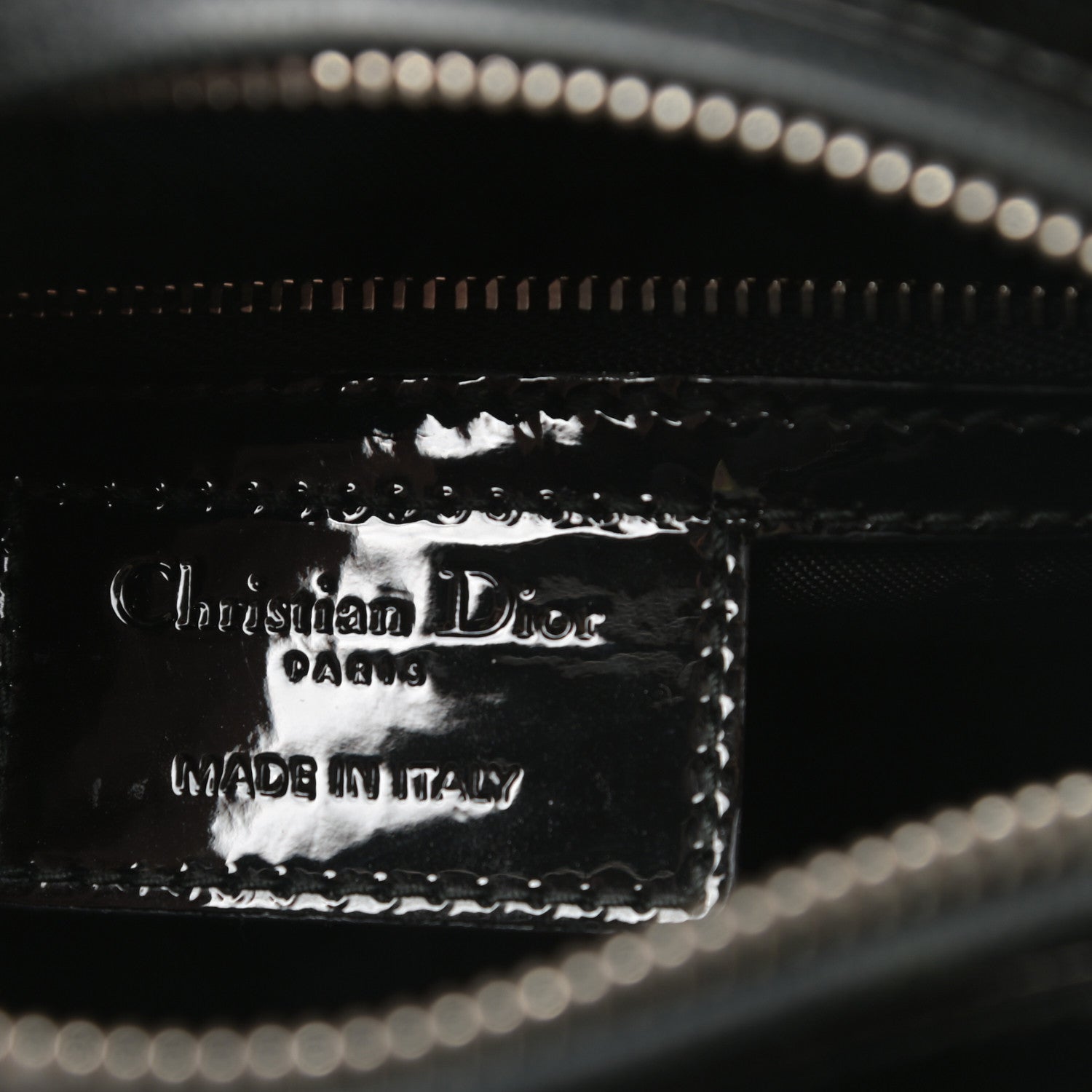 Christian Dior Patent Cannage Medium Lady Dior Black 6 of 11