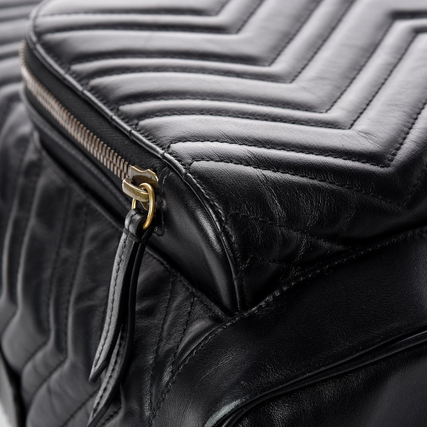 Calfskin Matelasse GG Marmont Day Backpack Black