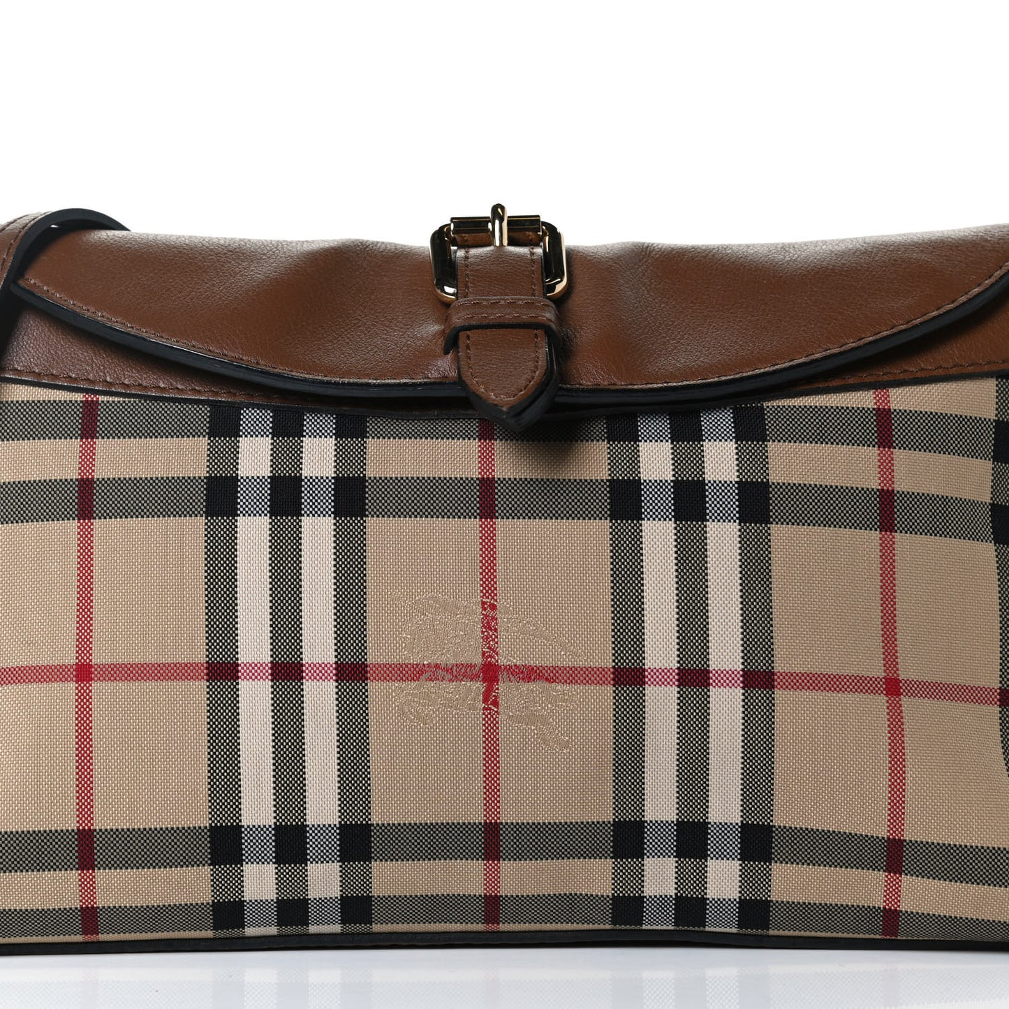 Horseferry Check Small Leah Crossbody Clutch Brown