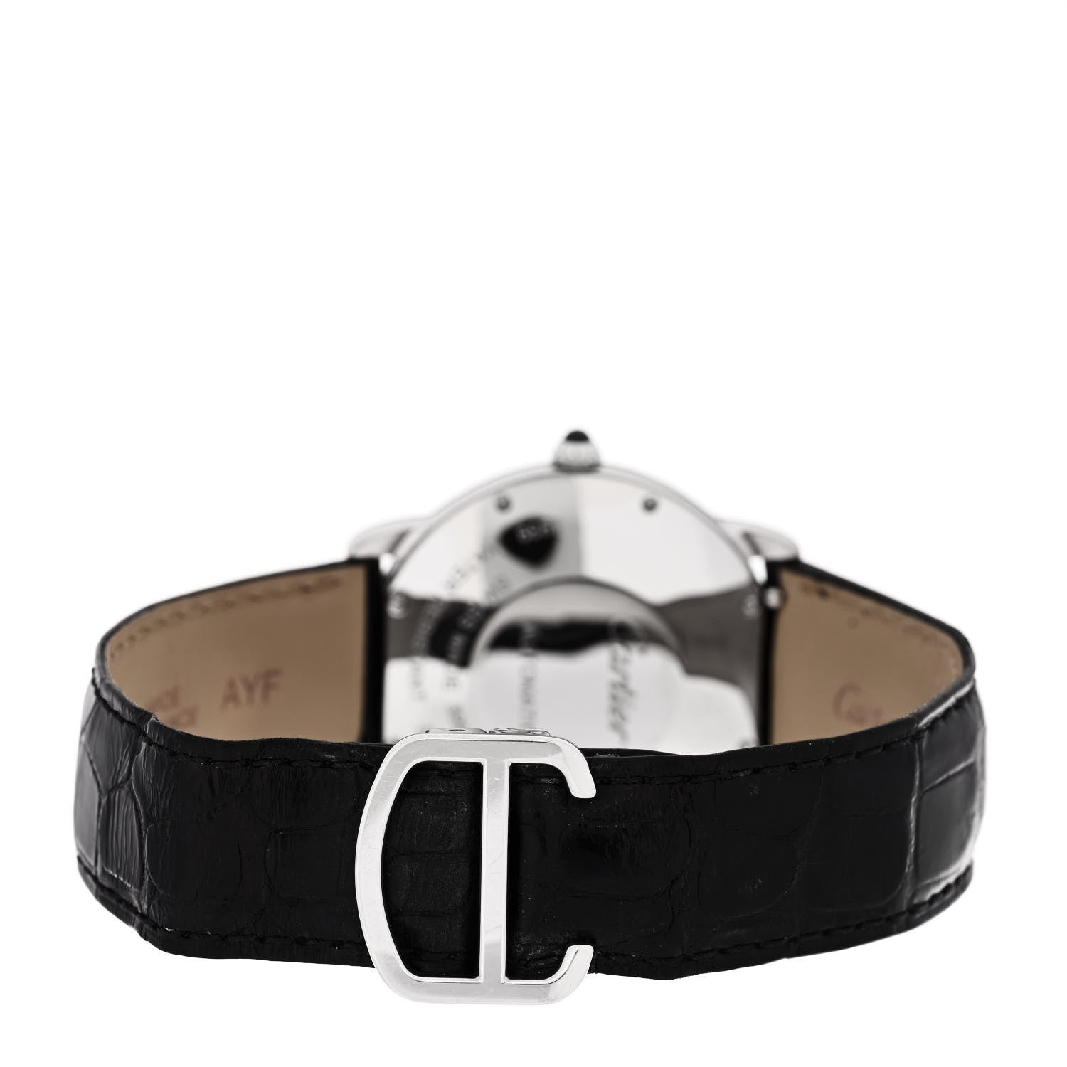 Cartier Stainless Steel Alligator 36mm Ronde Solo Automatic Watch 3 of 6
