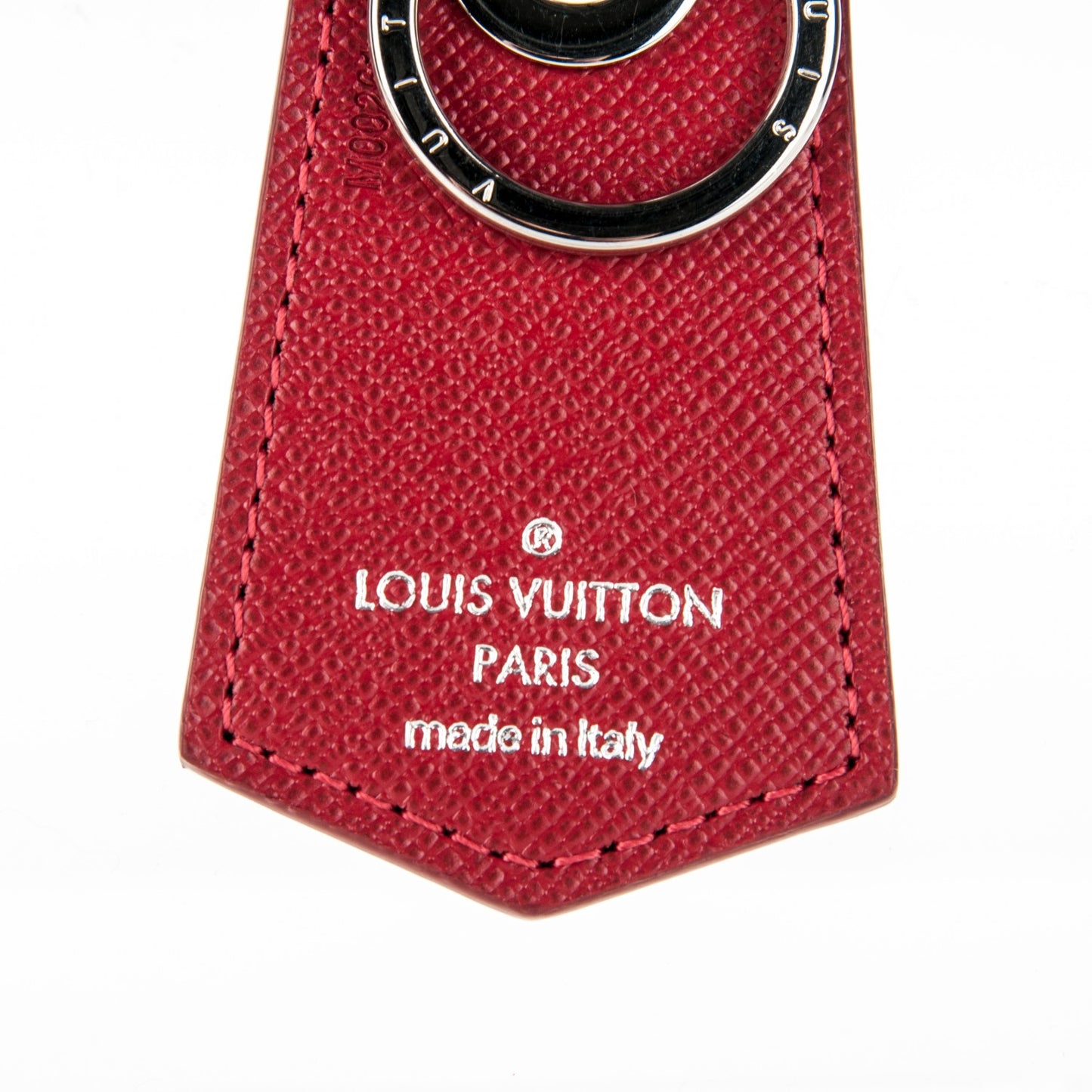 Damier Graphite Rope Enchappe Key Holder Red