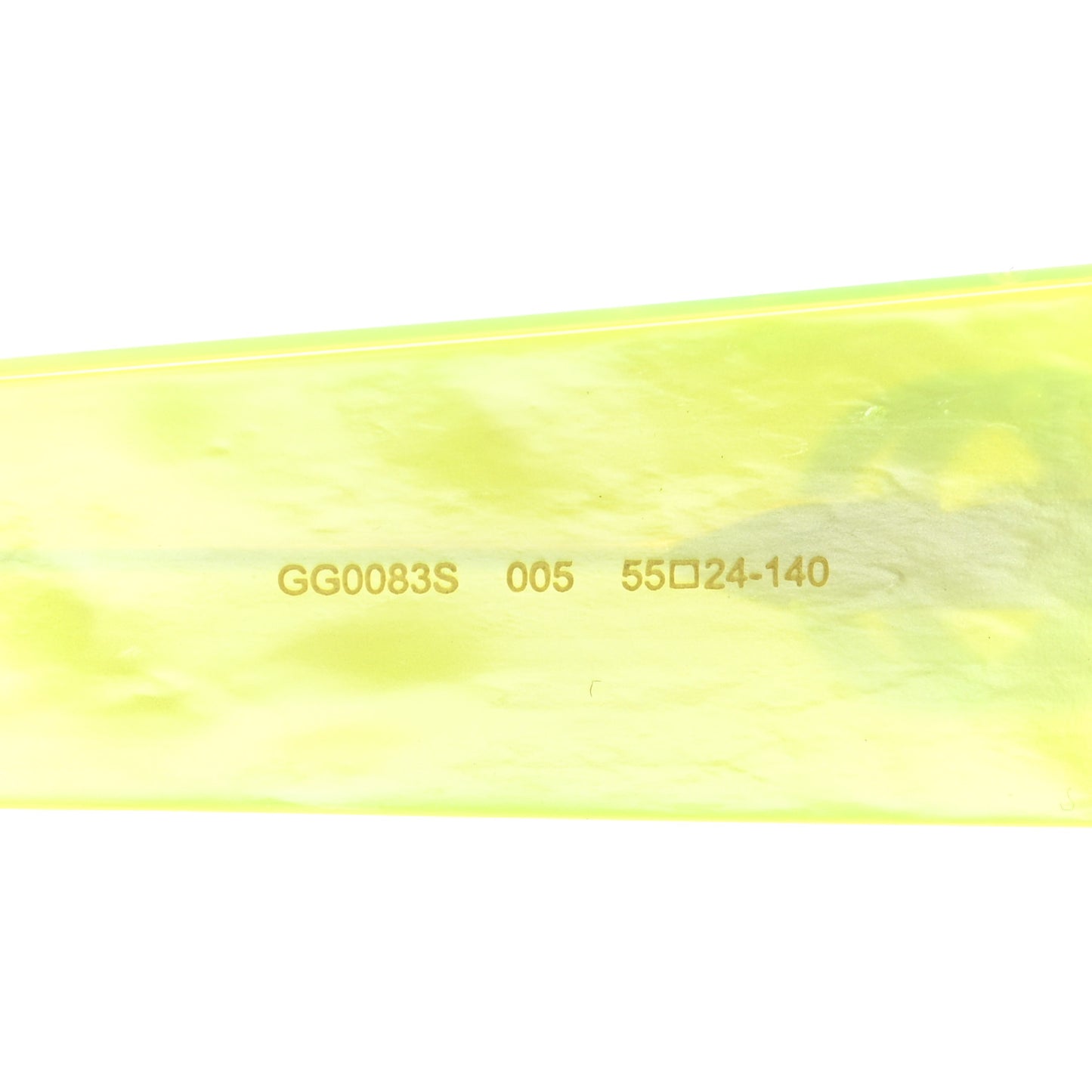 Acetate Square Frame Sunglasses GG0083S Neon Green