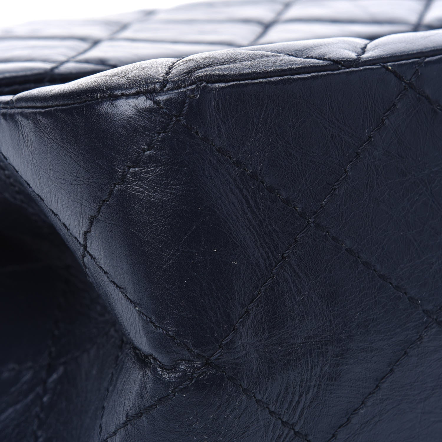 Chanel Aged Calfskin Quilted 2.55 Reissue 227 Flap Navy Blue 9 of 12