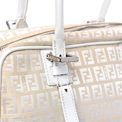 Fendi Zucchino Shoulder Bag White 12 of 15