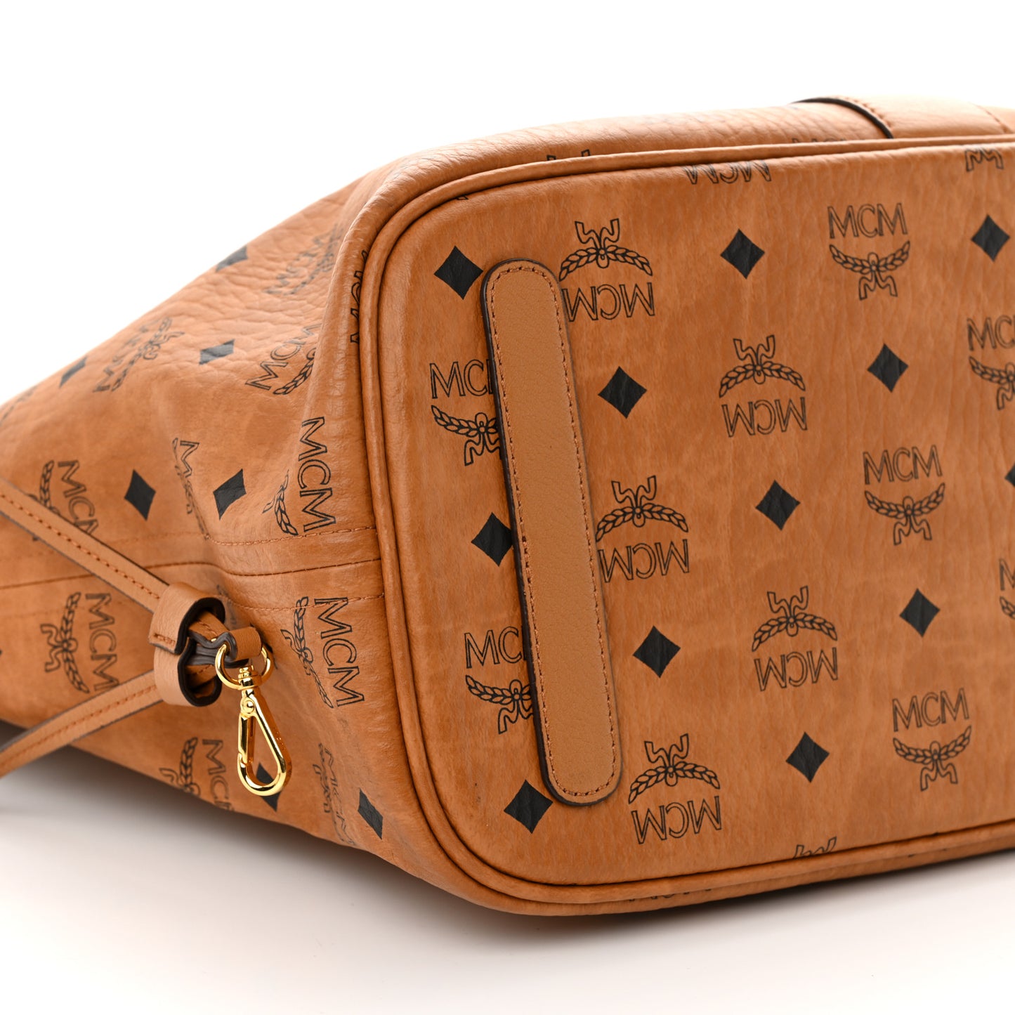 Visetos Medium Liz Reversible Shopper Tote Cognac