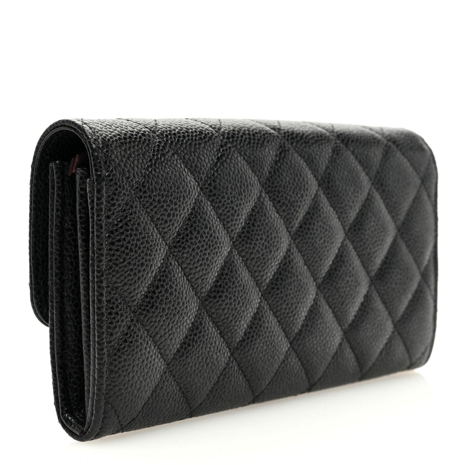 Chanel Caviar Quilted Large Flap Wallet Black 3 of 7