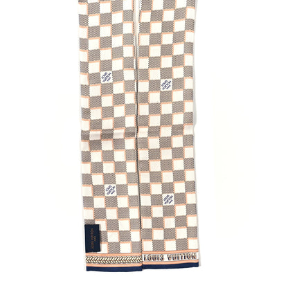 Louis Vuitton Silk Damier Azur Infinity Bandeau Azure Blue 2 of 3