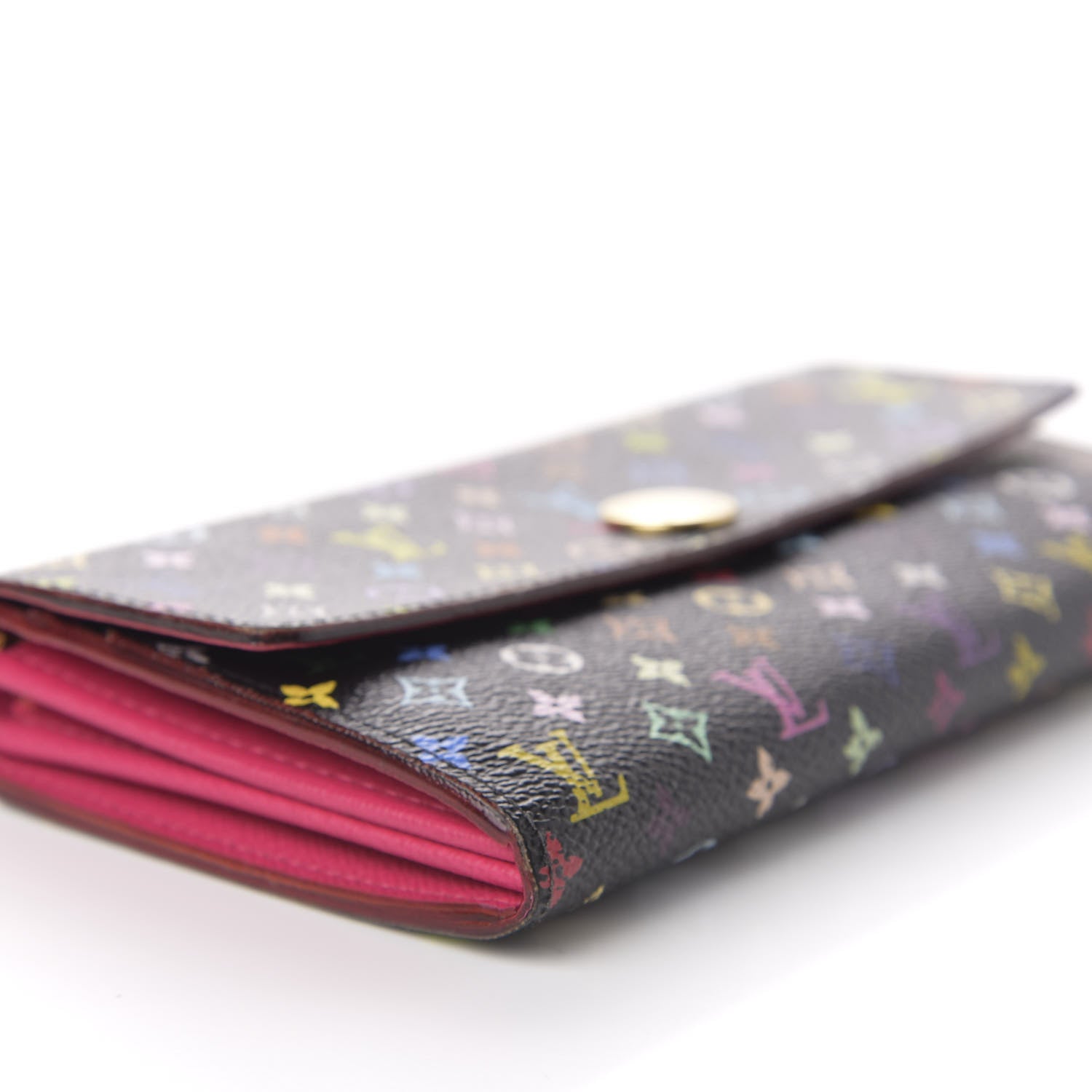 Louis Vuitton Monogram Multicolor Sarah Wallet Black Grenade 7 of 9