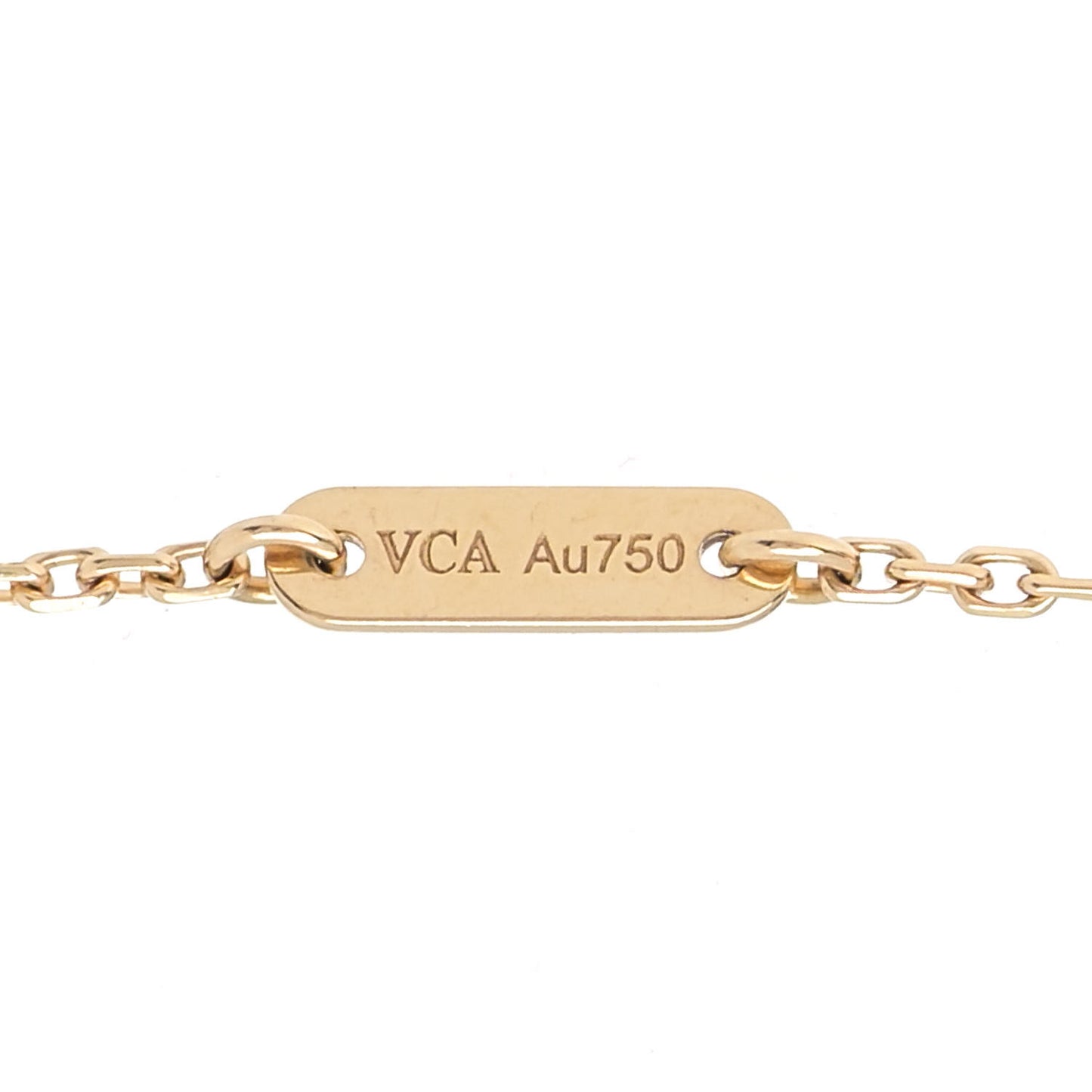 18K Yellow Gold Mother of Pearl Sweet Alhambra Butterfly Bracelet