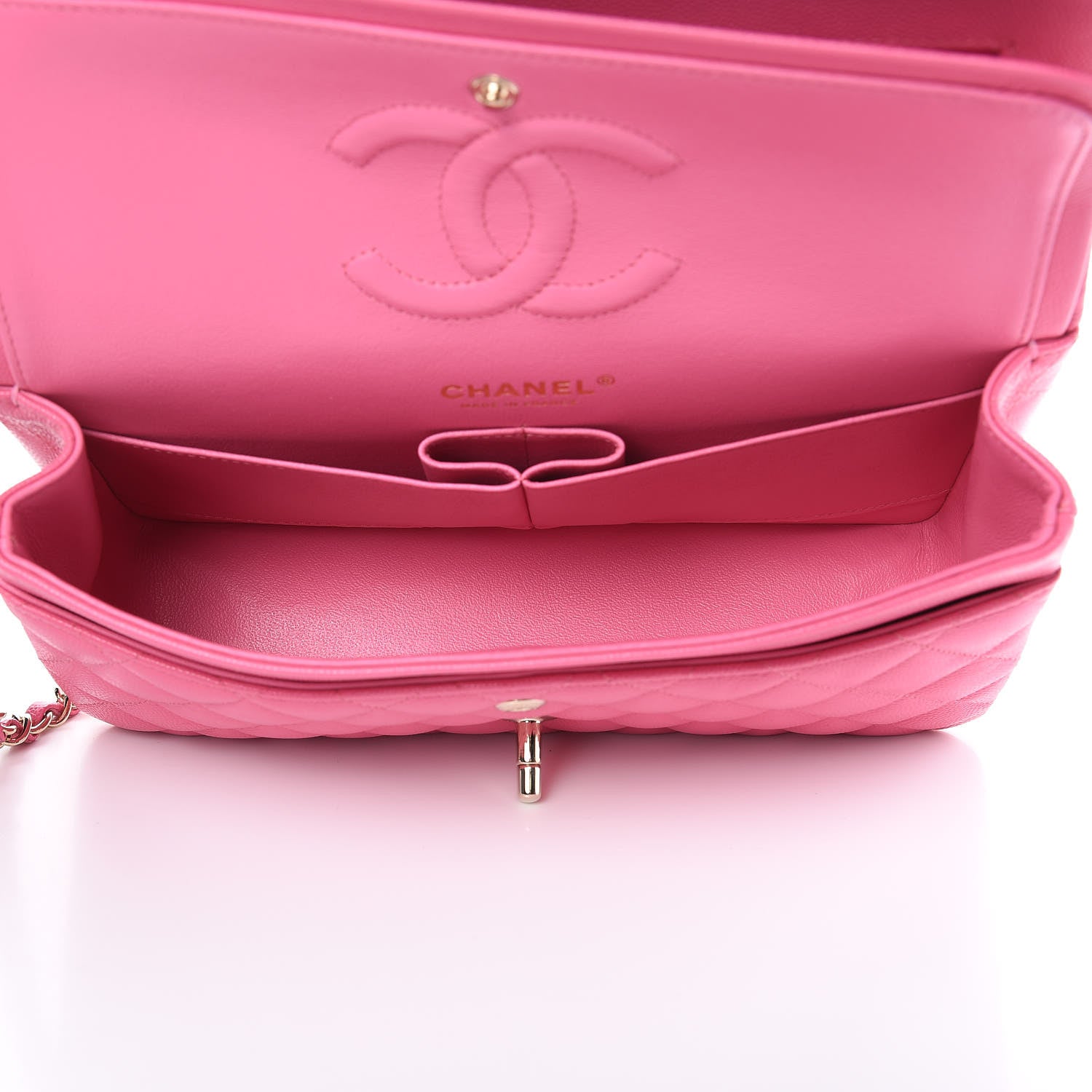 Chanel Caviar Quilted Medium Double Flap Pink 5 of 11